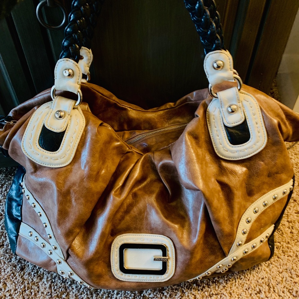 Large leather Guess bag
